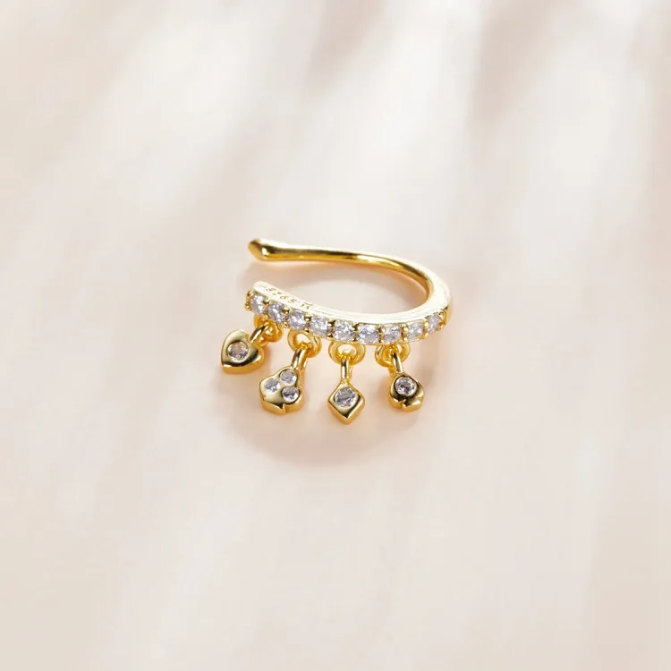 Pandora Style 18ct pozlačena sponka za ušesa My Girl - SCE1075