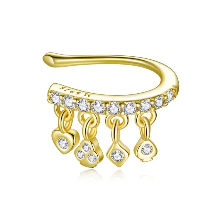 Pandora Style 18ct pozlačena sponka za ušesa My Girl - SCE1075