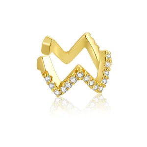 (slika za) Pandora Style 18ct pozlačena Wave Ear sponka - SCE995-B