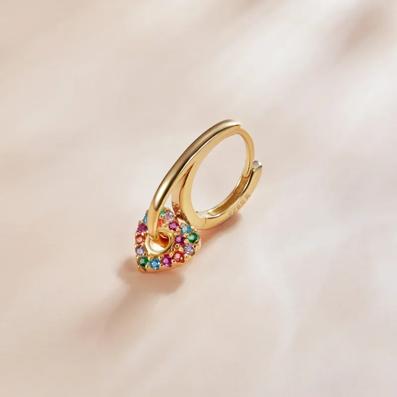 (slika za) Pandora Style 18ct pozlačeni uhani Skrivnostna Španija Love Hoop - SCE1149 - Ogled 3