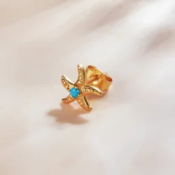 Pandora Style 18ct pozlačeni uhani Skrivnostna španska morska zvezda - SCE1152