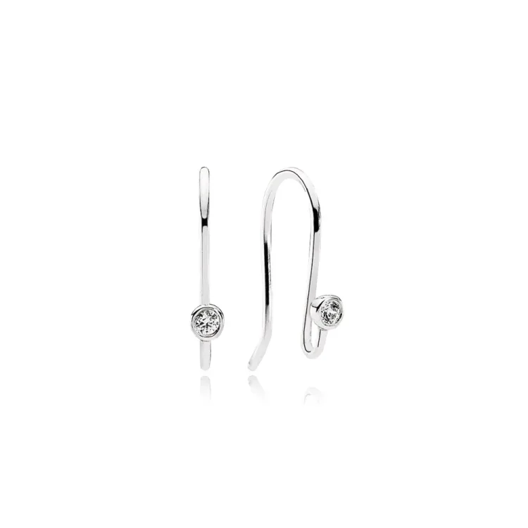 PANDORA Uhani, prozorni CZ - 290677CZ