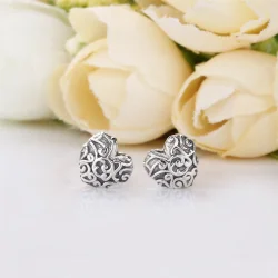 PANDORA Uhani Regal Hearts - 297693