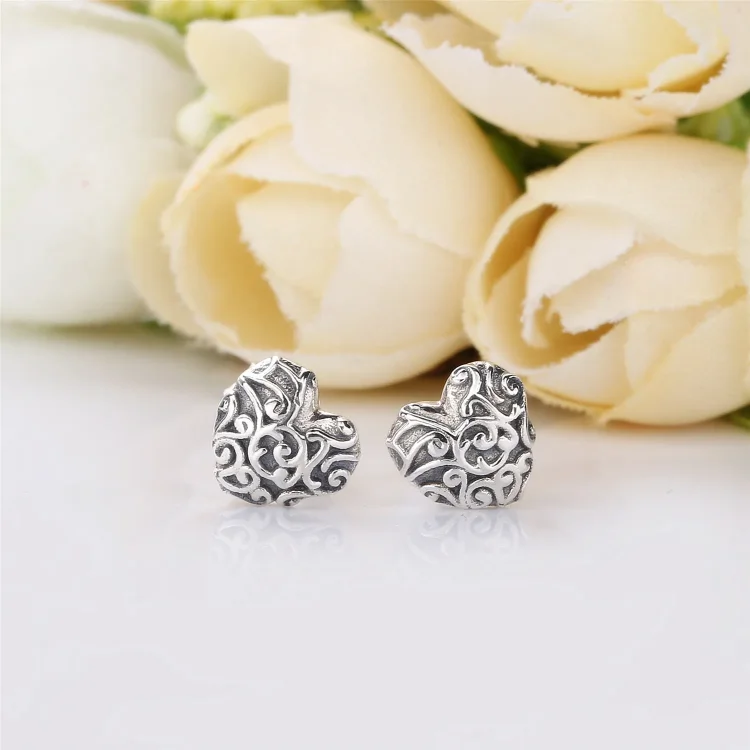 PANDORA Uhani Regal Hearts - 297693