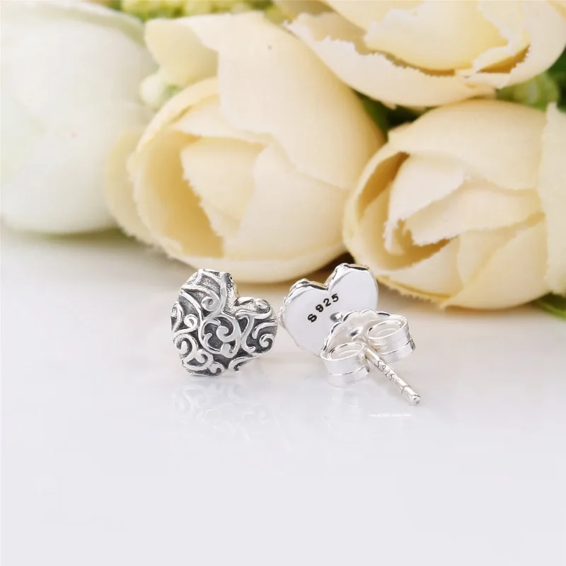 (slika za) PANDORA Uhani Regal Hearts - 297693 - Ogled 3