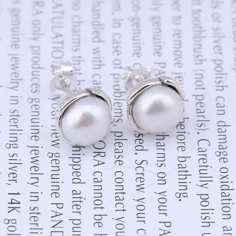 (slika za) PANDORA uhani s cvetličnimi zatiči - 290157GP - Ogled 2