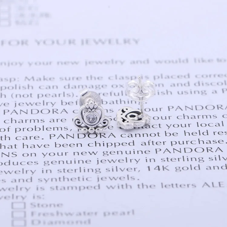 PANDORA Uhani s tiarami - 290540CZ