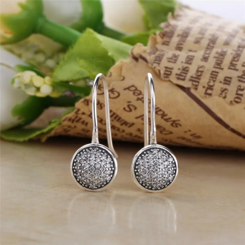 (slika za) PANDORA Uhani z bleščečimi kapljicami - 290734CZ - Ogled 2