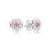 PANDORA Uhani z žebljičkom Magnolia Bloom - 290739PCZ