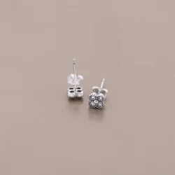 PANDORA Uhani z orientalskimi cvetovi - 290647CZ