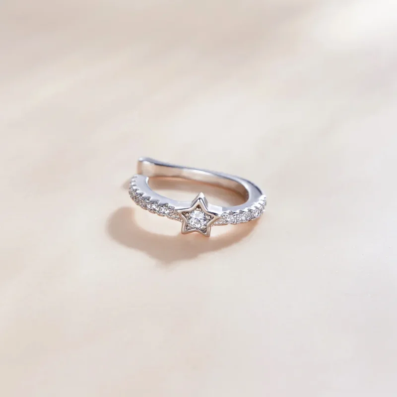 (slika za) Srebrna sponka za eno uho Pandora Style - SCE1024 - Ogled 2