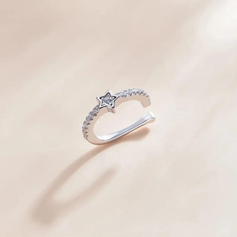 (slika za) Srebrna sponka za eno uho Pandora Style - SCE1024 - Ogled 3