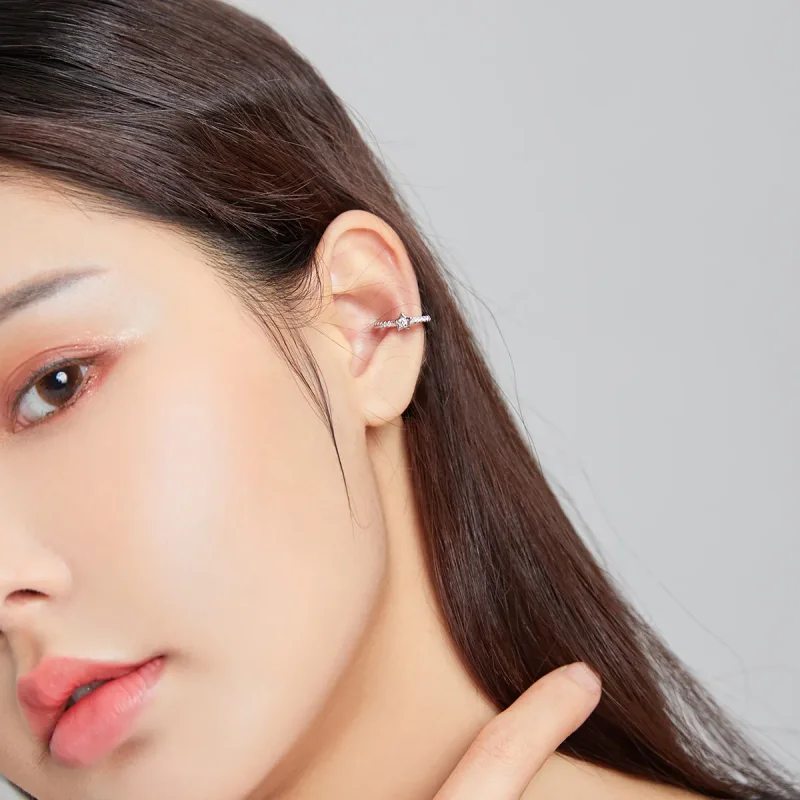 (slika za) Srebrna sponka za eno uho Pandora Style - SCE1024 - Ogled 6