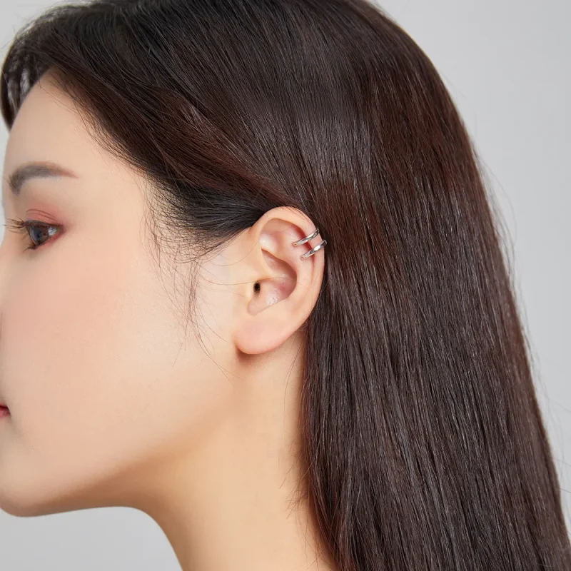 (slika za) Srebrna sponka za eno uho Pandora Style - SCE1025 - Ogled 4