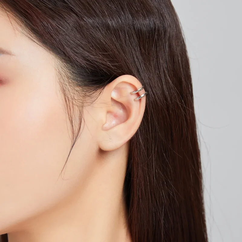 (slika za) Srebrna sponka za eno uho Pandora Style - SCE1025 - Ogled 5