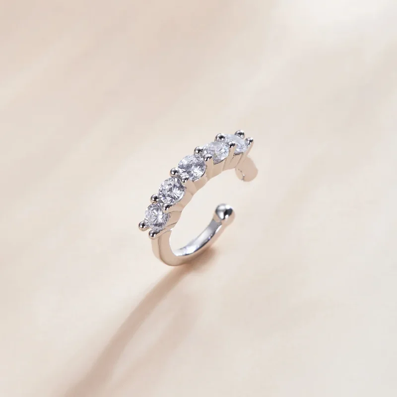 (slika za) Srebrna sponka za eno uho Pandora Style - SCE1026 - Ogled 3