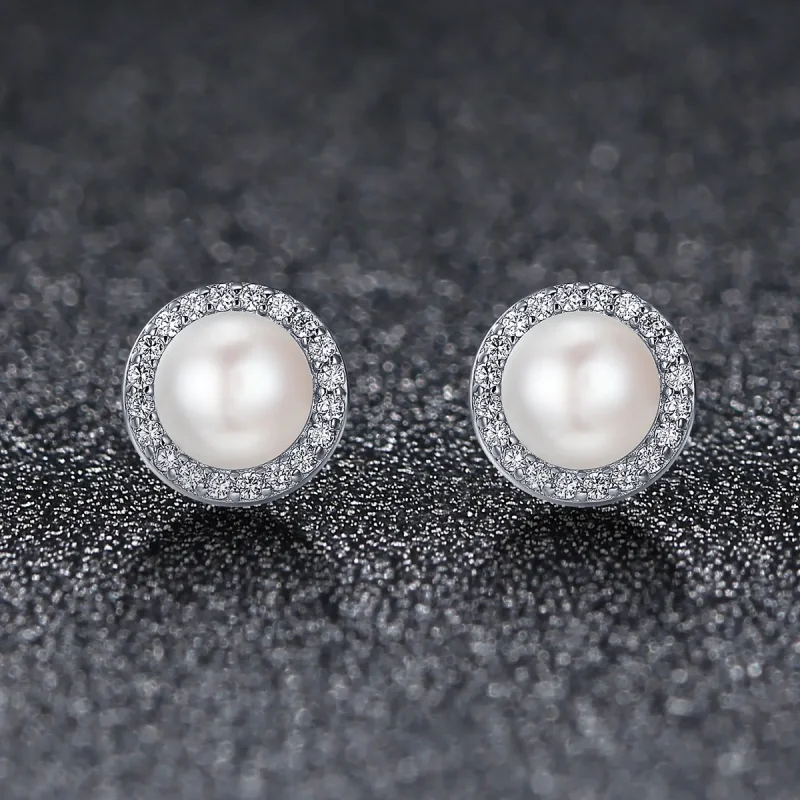 (slika za) Srebrni elegantni monologni uhani v slogu Pandora - SCE122 - Ogled 3