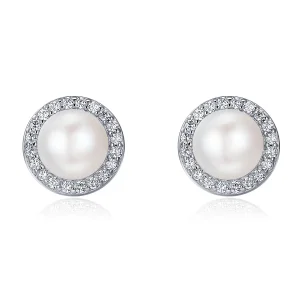 (slika za) Srebrni elegantni monologni uhani v slogu Pandora - SCE122