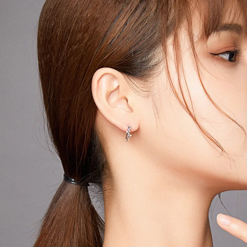 (slika za) Srebrni elegantni obročki z metulji v slogu Pandora - SCE927 - Ogled 6