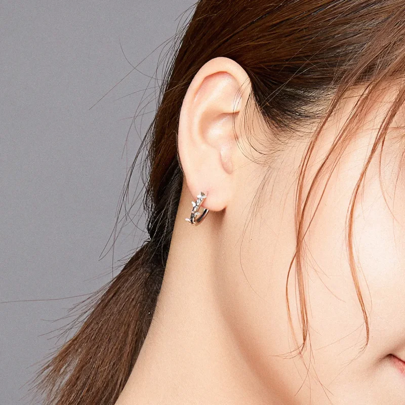 (slika za) Srebrni elegantni obročki z metulji v slogu Pandora - SCE927 - Ogled 7