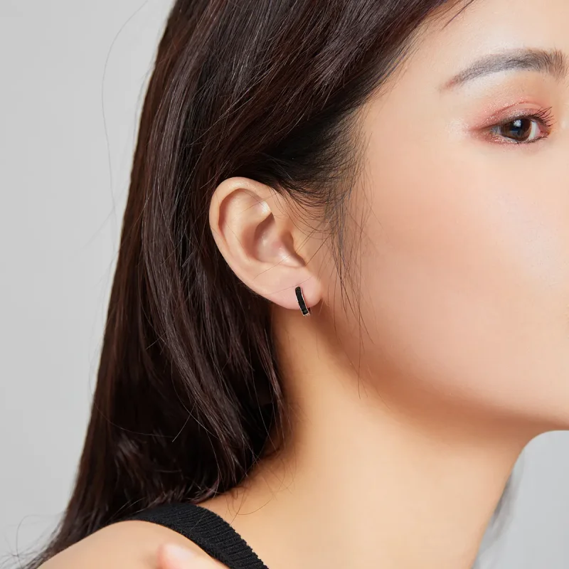 (slika za) Srebrni protialergijski obročasti uhani v slogu Pandora - SCE1047 - Ogled 7