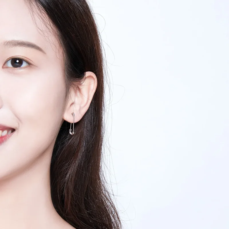 (slika za) Srebrni srebrni uhani iz papirja v slogu Pandora - SCE695-A - Ogled 6