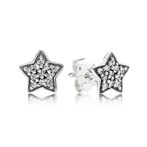 (slika za) Srebrni uhani PANDORA Pavé Star Stud - 290546CZ