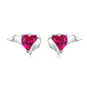 (slika za) Srebrni uhani s srcem Guardian Style Pandora - SCE690