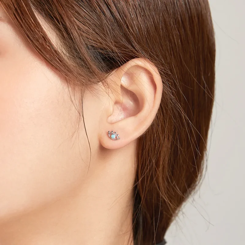 (slika za) Srebrni uhani v obliki strele v stilu Pandora - SCE1007 - Ogled 8