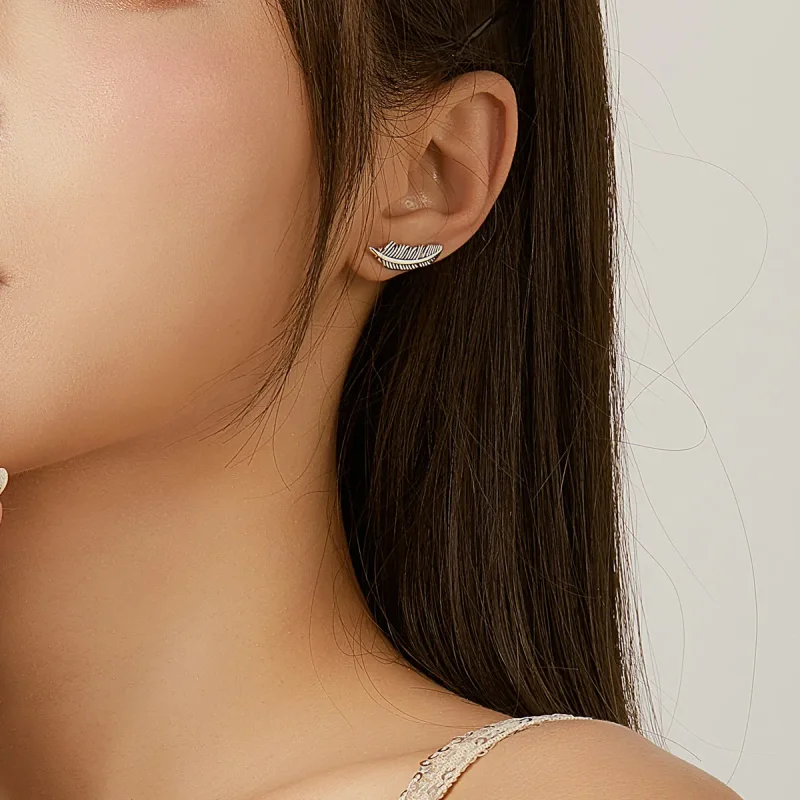 (slika za) Srebrni uhani v slogu Pandora, lahki kot pero - SCE865 - Ogled 5