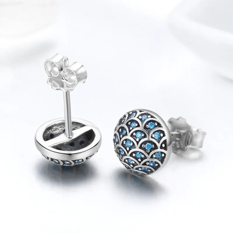 (slika za) Srebrni uhani v stilu Pandora Legend of The Sea Stud - SCE239 - Ogled 4