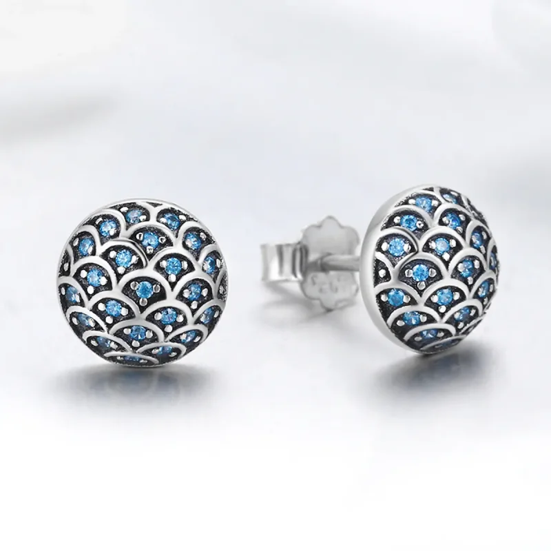 (slika za) Srebrni uhani v stilu Pandora Legend of The Sea Stud - SCE239 - Ogled 5