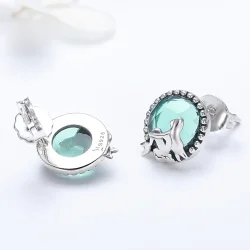 Srebrni uhani v stilu Pandora Love of Mermaid - SCE383