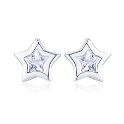 Srebrni uhani v stilu Pandora Secret of Stars - SCE437