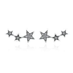 Srebrni uhani v stilu Pandora Secrets of Stars - SCE175