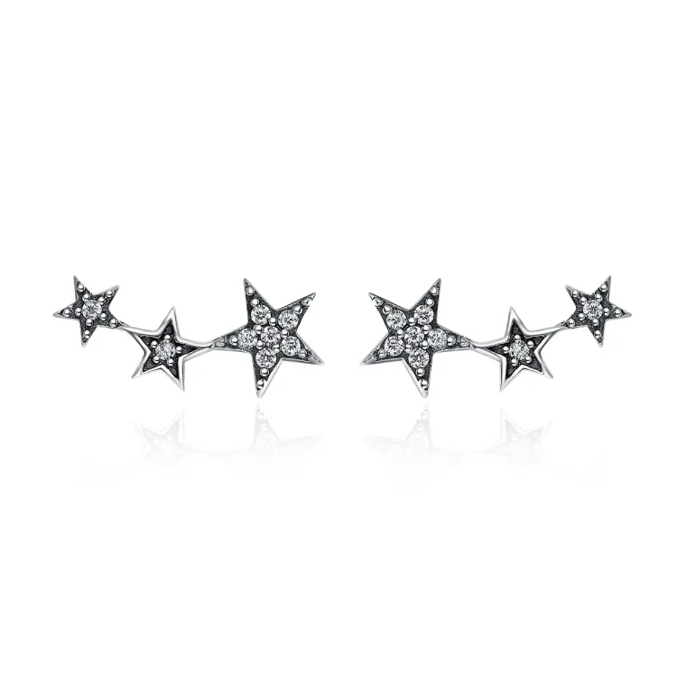 Srebrni uhani v stilu Pandora Secrets of Stars - SCE175