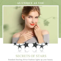 Srebrni uhani v stilu Pandora Secrets of Stars - SCE292
