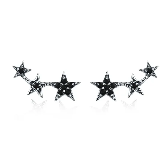 (slika za) Srebrni uhani v stilu Pandora Secrets of Stars - SCE292