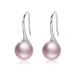 Srebrni viseči uhani z rožnatimi biseri v stilu Pandora - SCE145 Srebrni viseči uhani z rožnatimi biseri v stilu Pandora - SCE145