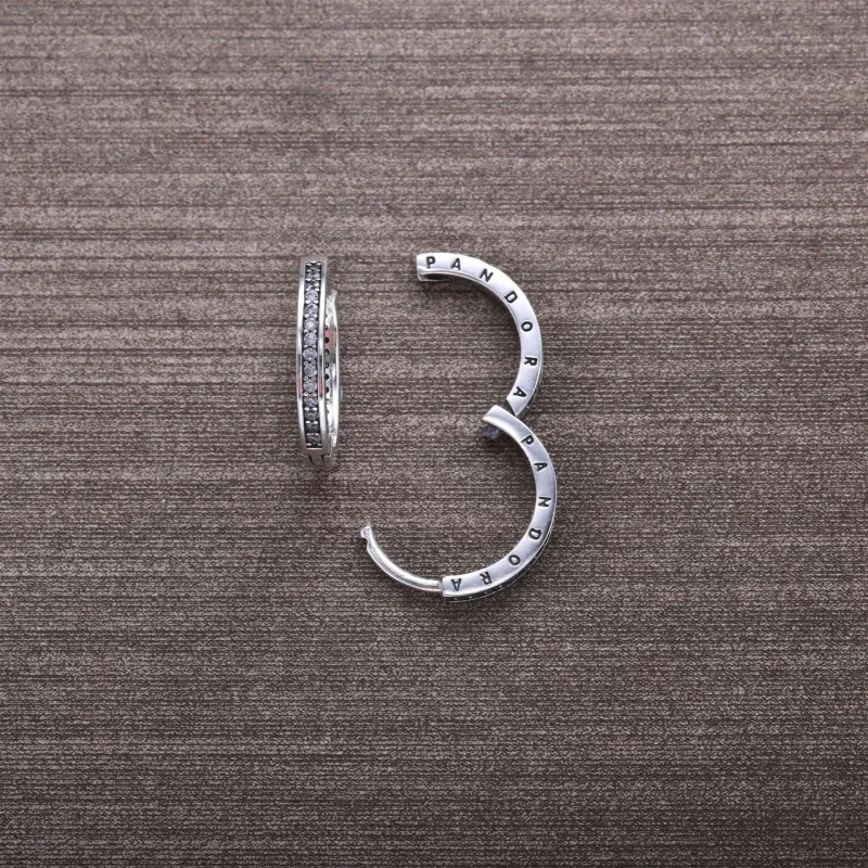 (slika za) Uhani Pandora Logo - 290558CZ - Ogled 2