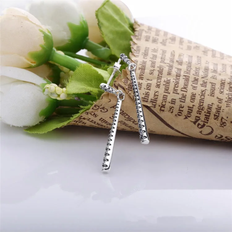 Viseči uhani PANDORA Shooting Stars, prozoren CZ - 296351CZ