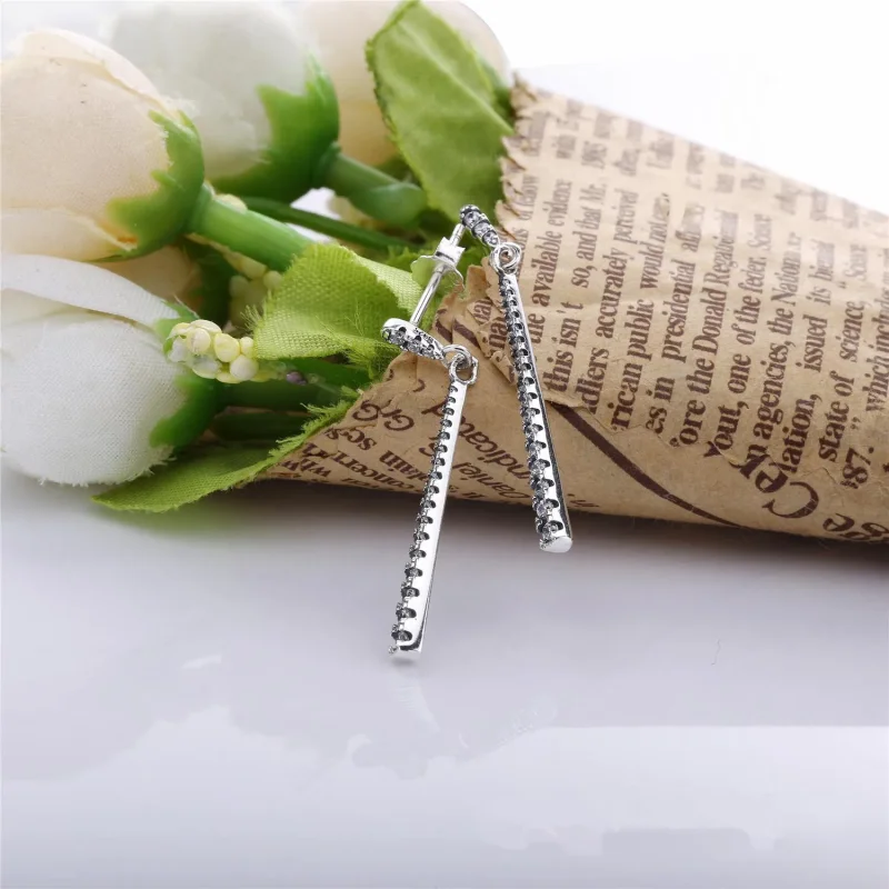 (slika za) Viseči uhani PANDORA Shooting Stars, prozoren CZ - 296351CZ - Ogled 2