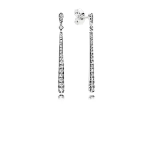 (slika za) Viseči uhani PANDORA Shooting Stars, prozoren CZ - 296351CZ