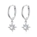 Viseči uhani s srebrno zvezdo v stilu Pandora - SCE759 Viseči uhani s srebrno zvezdo v stilu Pandora - SCE759
