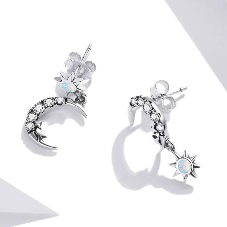 Pandora Style Wear Stars and Wear Moon Viseči uhani - SCE1239