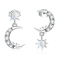 Pandora Style Wear Stars and Wear Moon Viseči uhani - SCE1239