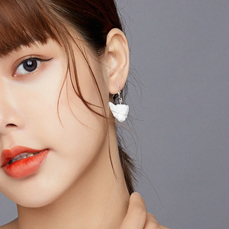 (slika za) Viseči uhani angelček v slogu Pandora - SCE944 - Ogled 5