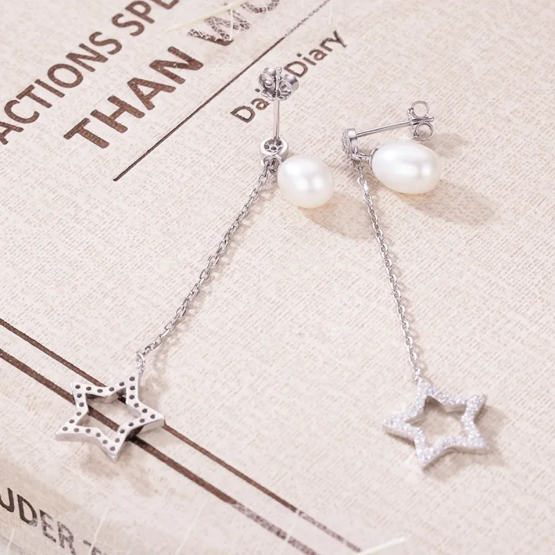 (slika za) Viseči uhani Pandora Style Bright Stars - VSE127 - Ogled 4