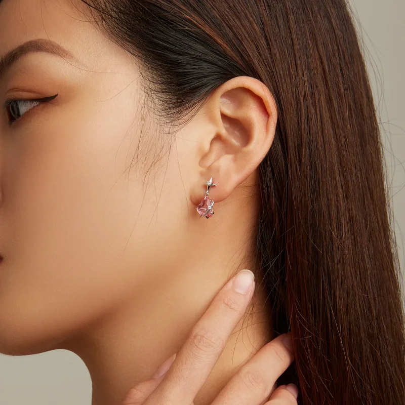 (slika za) Viseči uhani Pandora Style Girl Planet - SCE1502 - Ogled 6