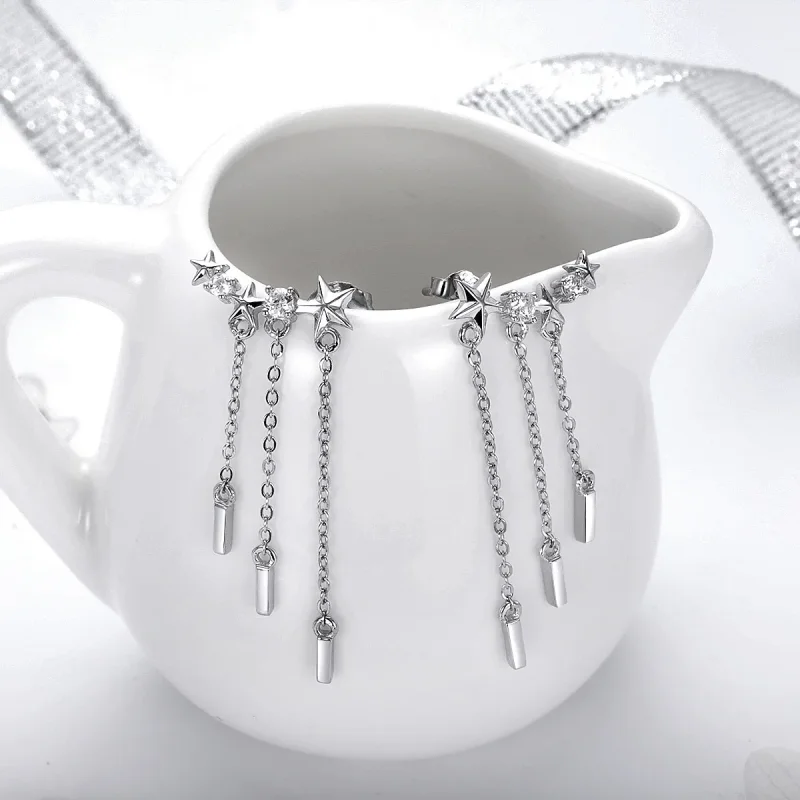 (slika za) Viseči uhani Pandora Style Meteor Love - SCE399 - Ogled 2